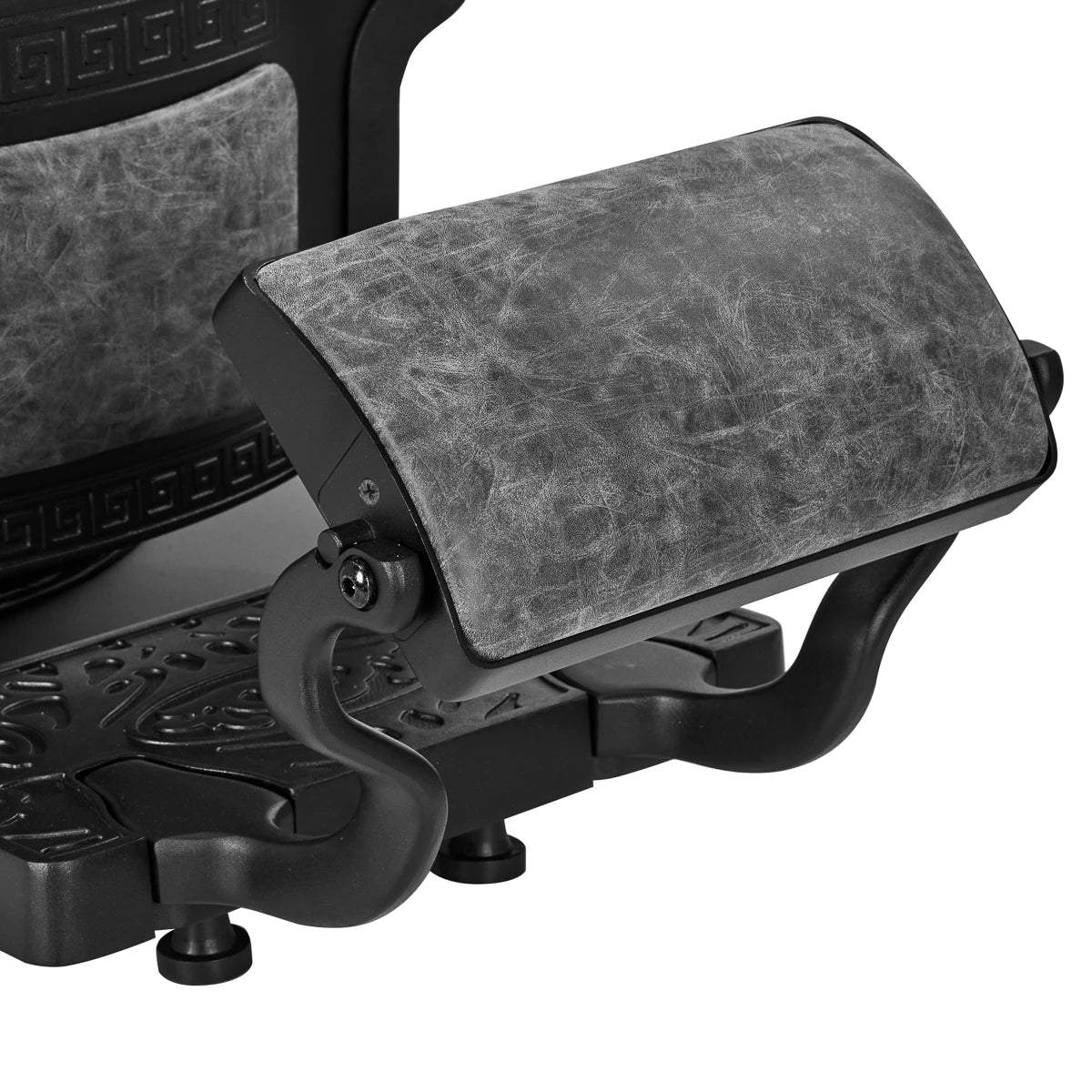 Hairdressing chair Gabbiano President Old Leather gray