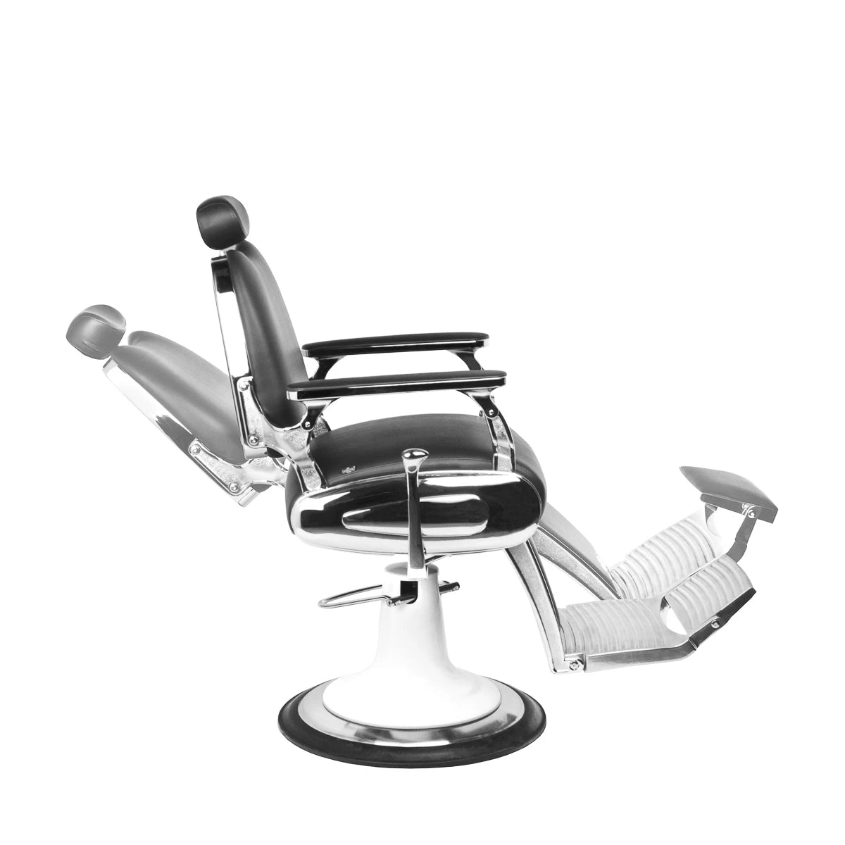 fauteuil Barbier Gabbiano noir moto style