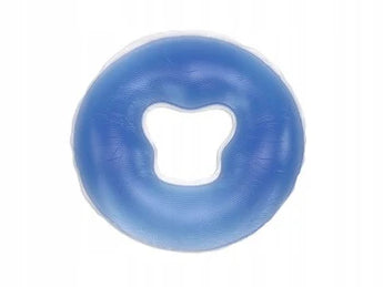 Silicone gel pad for massage tables with face hole, blue