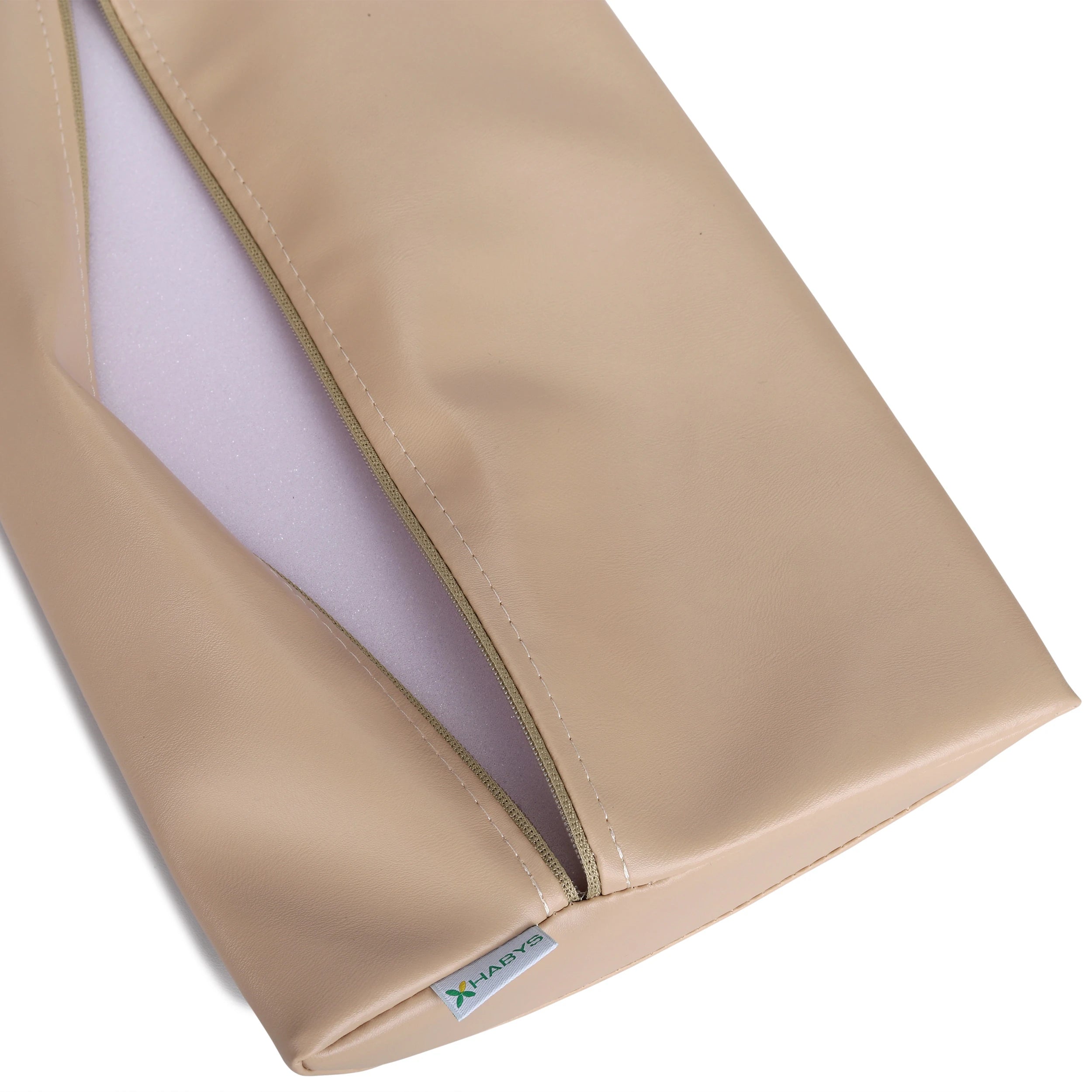 Semi Round lændestøtte 40x25x5 Soft K033 beige
