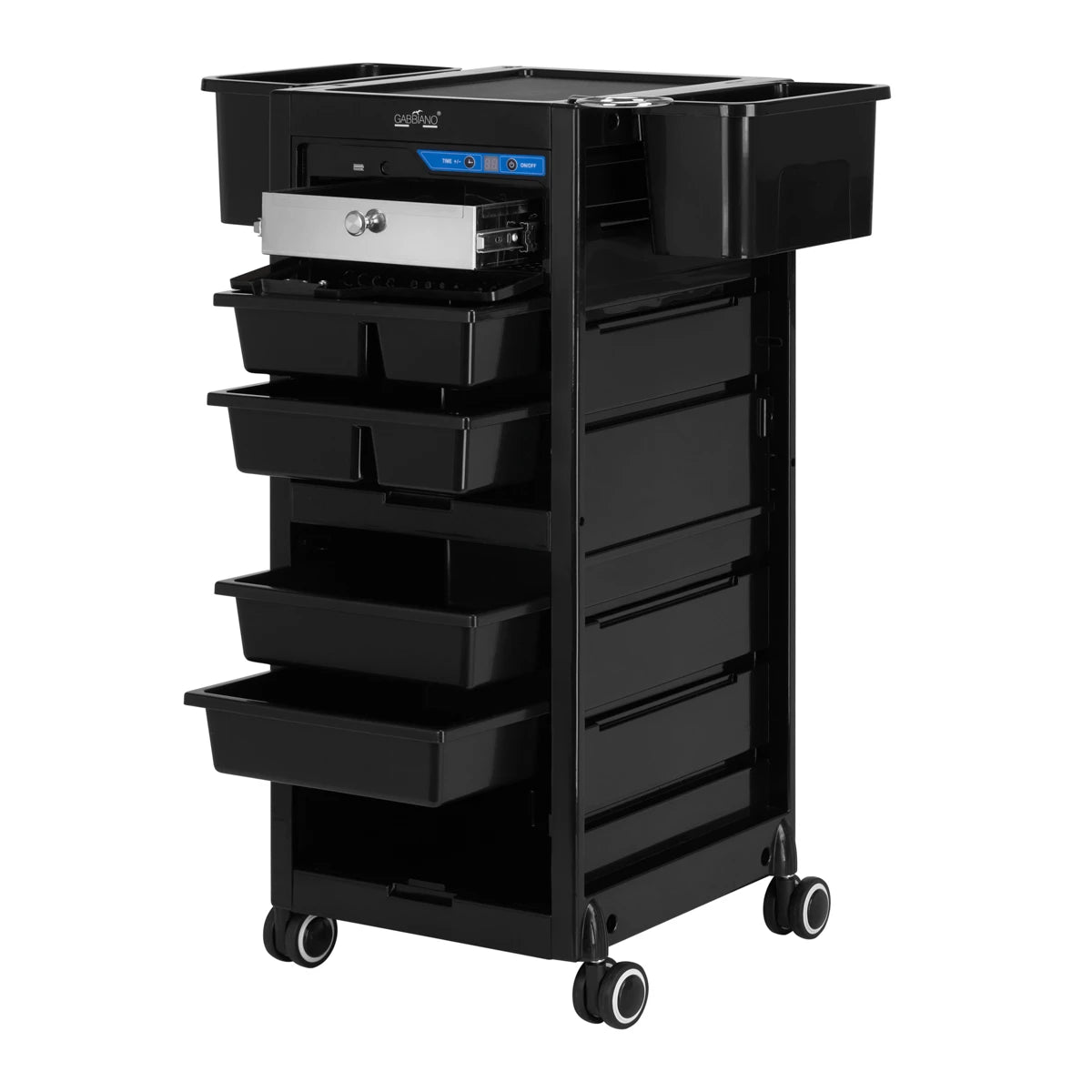 Gabbiano Frizētavas ratiņi ar UV sterilizatoru 68UV, melni