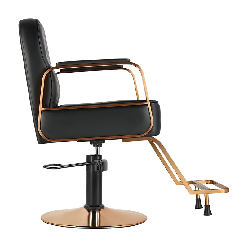 Hairdressing chair Gabbiano Acri, copper-black