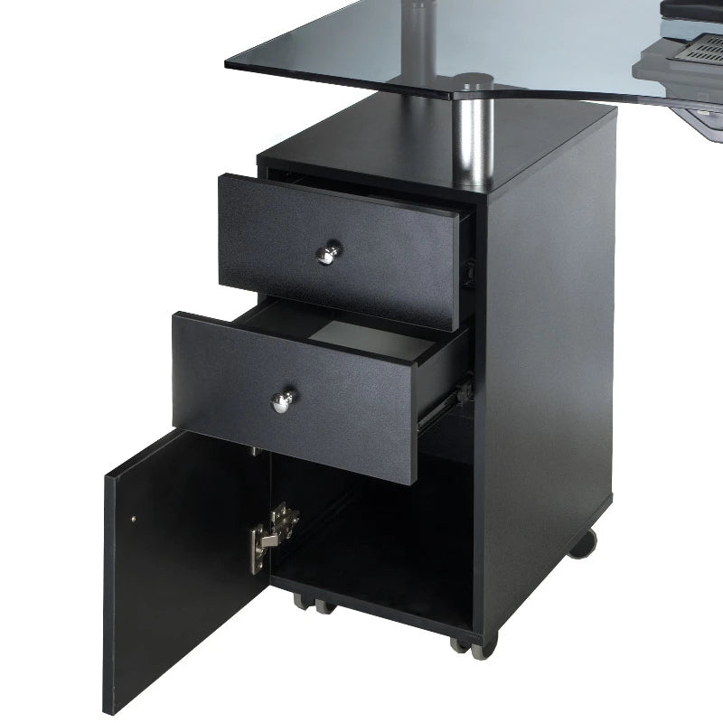 Manikīra galds ar putekļu sūcēju BD-3453+P, melns