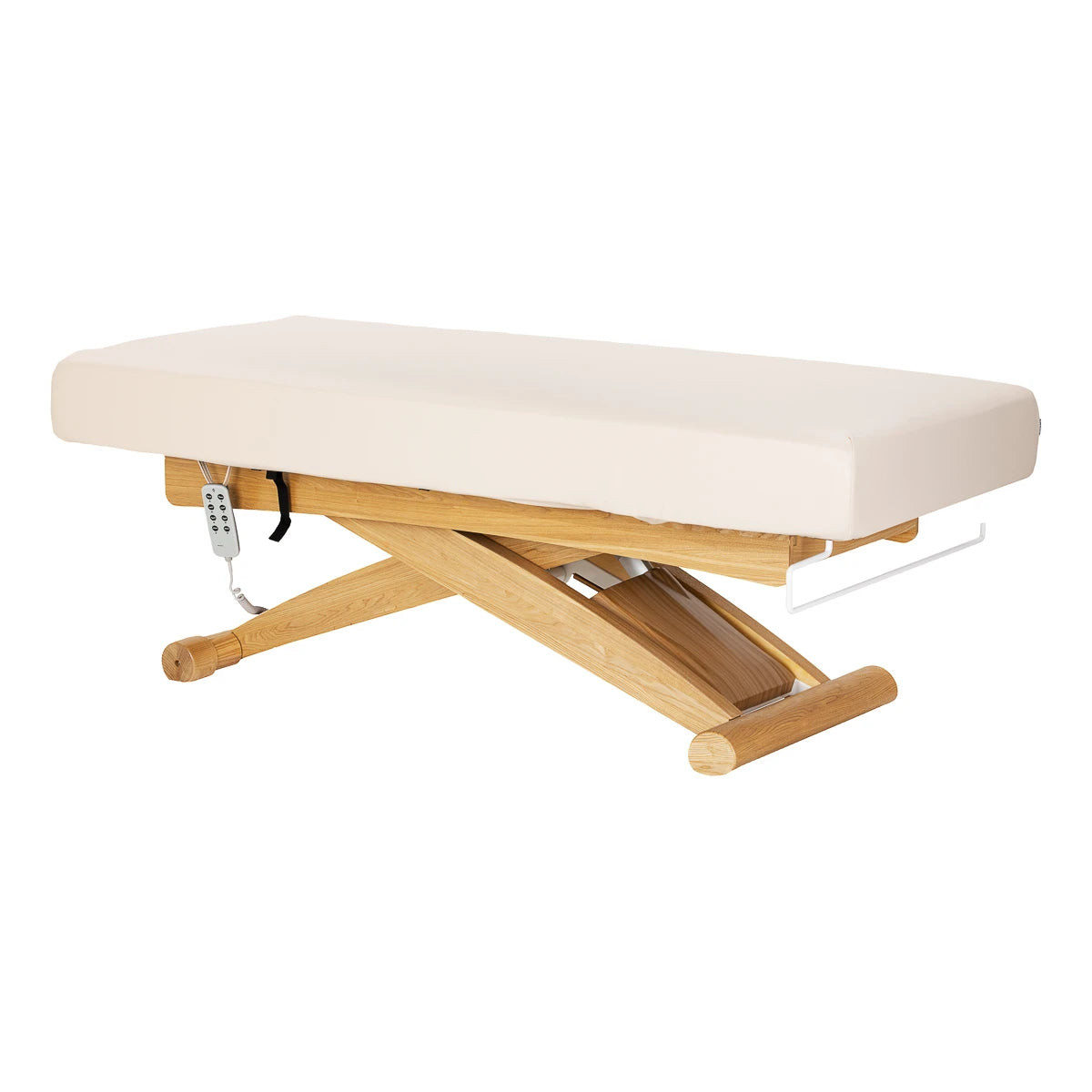Sillon SPA behandelstoel Siesta, crème met lichtbruine voet