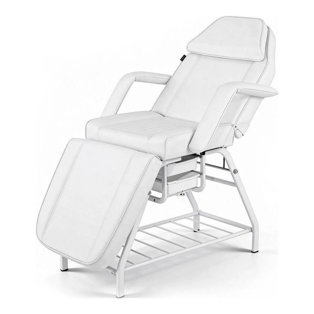 DOMIX – Esthetic chair, upholstered in PVC white color.