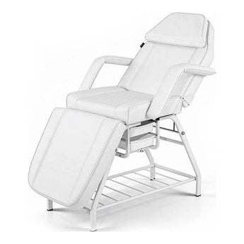 DOMIX – Esthetic chair, upholstered in PVC white color.