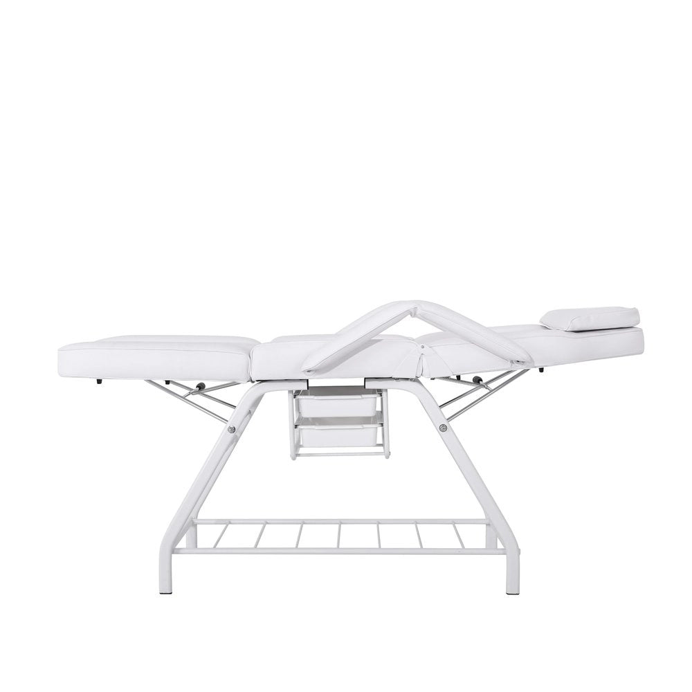 DOMIX – Esthetic chair, upholstered in PVC white color.