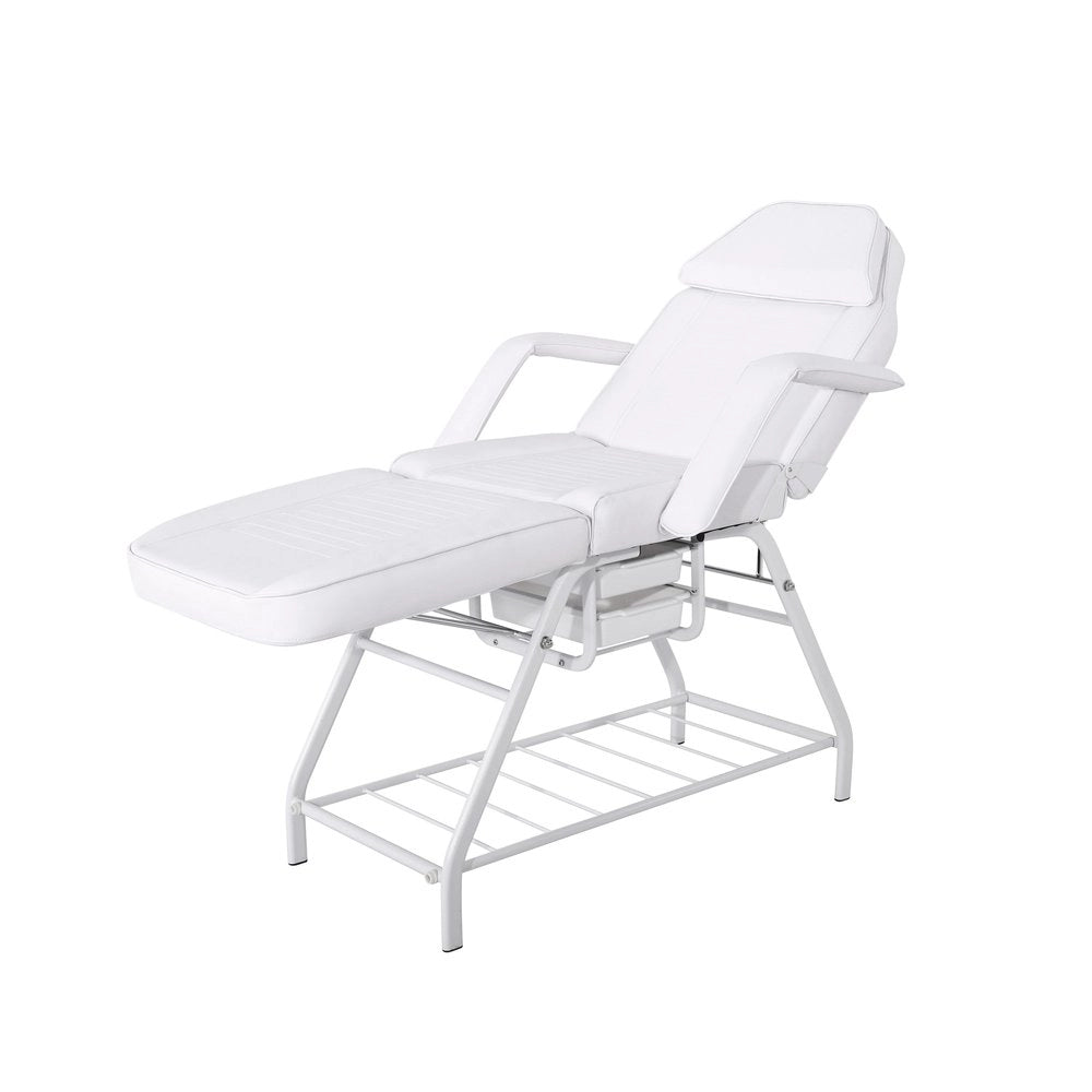 DOMIX – Esthetic chair, upholstered in PVC white color.
