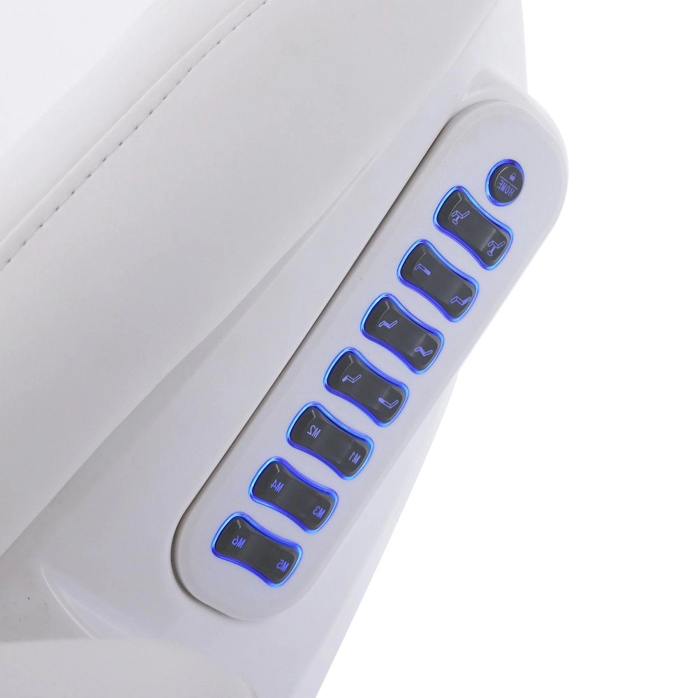 GIR – Electric aesthetic chair with 4 independent motors, upholstered in white PU.
