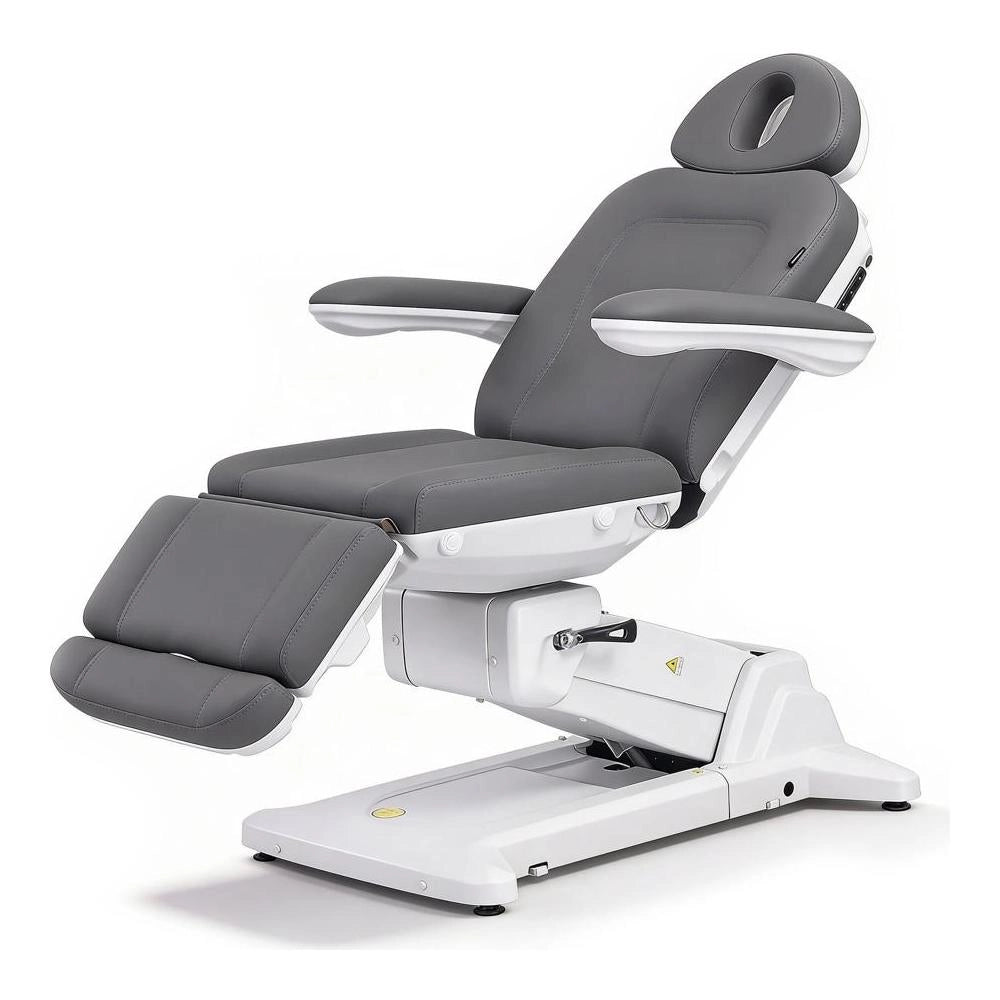 SIMUS – Electric aesthetic chair with 4 independent motors, upholstered in PU Gray color.