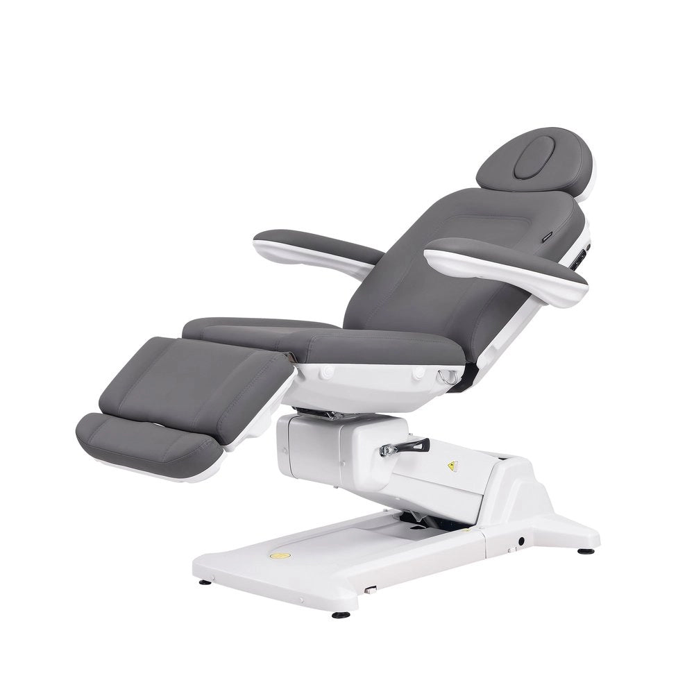 SIMUS + – Electric aesthetic chair with 4 independent motors, upholstered in PU Gray color.