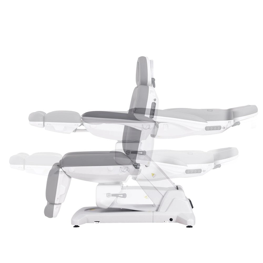 SIMUS + – Electric aesthetic chair with 4 independent motors, upholstered in PU Gray color.