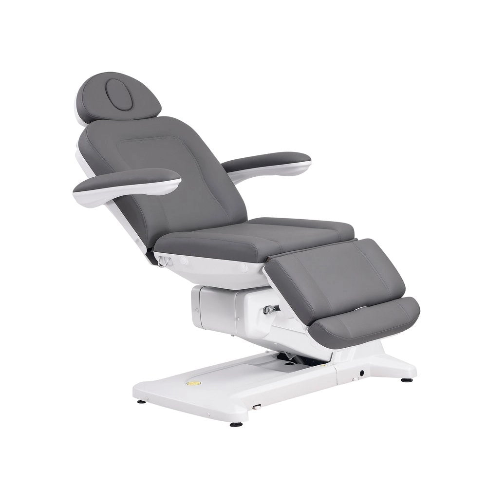 SIMUS + – Electric aesthetic chair with 4 independent motors, upholstered in PU Gray color.