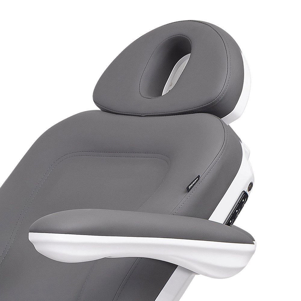 SIMUS – Electric aesthetic chair with 4 independent motors, upholstered in PU Gray color.