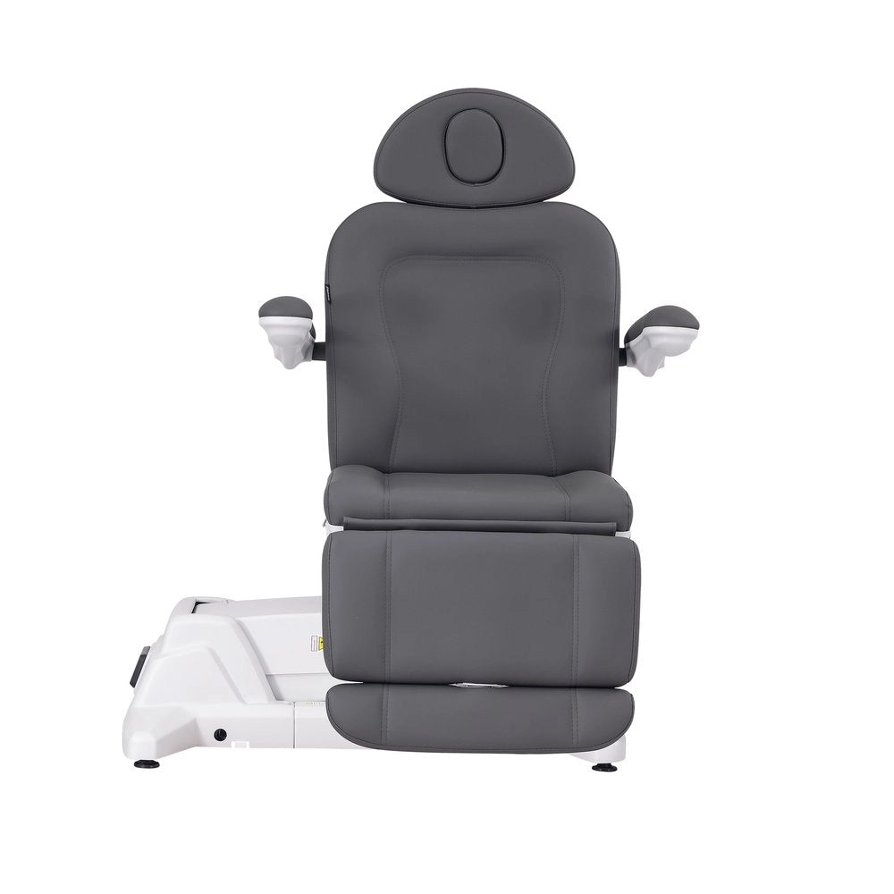SIMUS – Electric aesthetic chair with 4 independent motors, upholstered in PU Gray color.