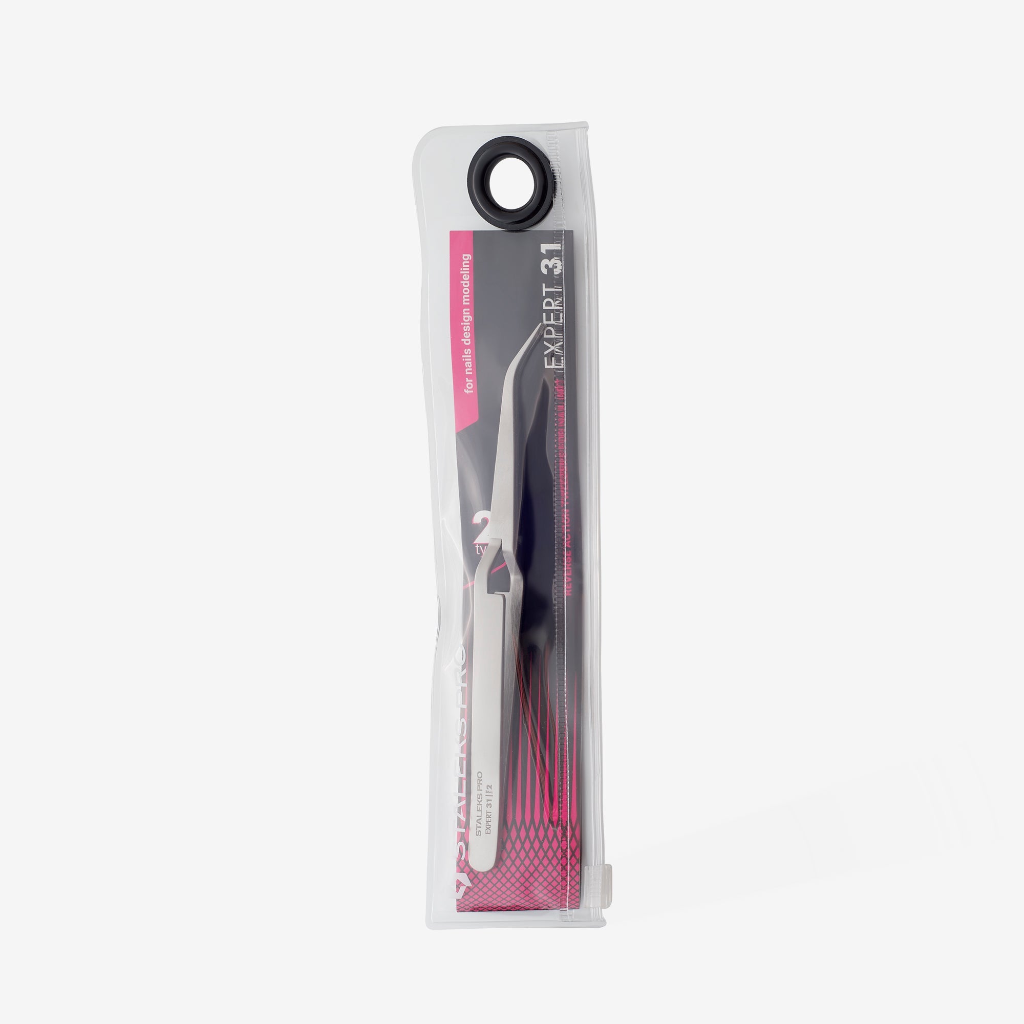 STALEKS EXPERT 31 TYPE 2 Reverse action tweezers for nail arch modelling