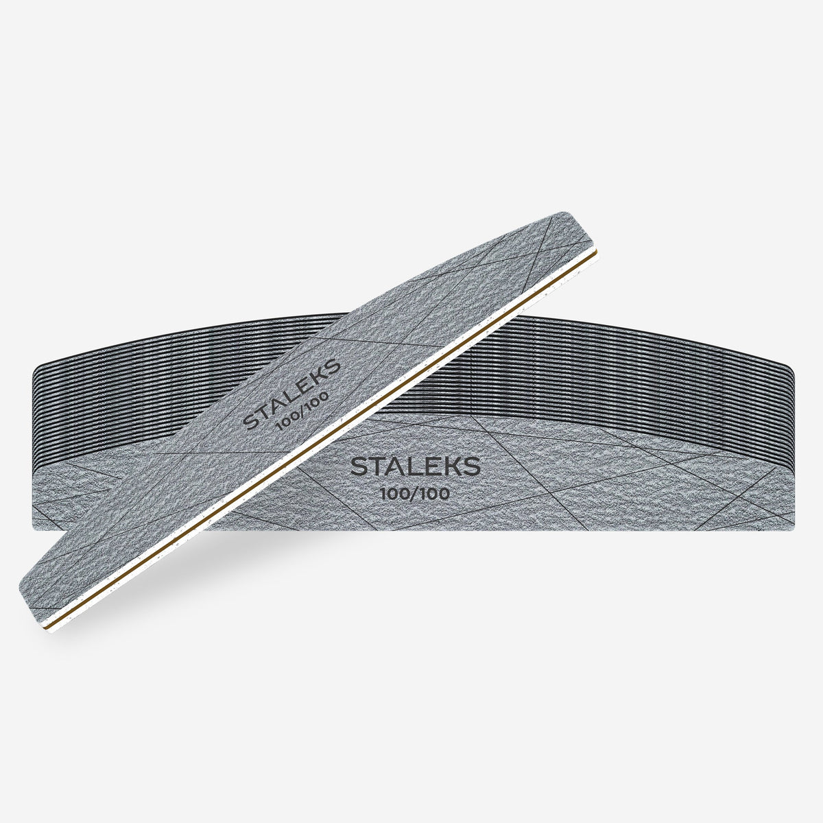 STALEKS SMART 40 Mineral nail file crescent 100/100 grit (25 pcs)