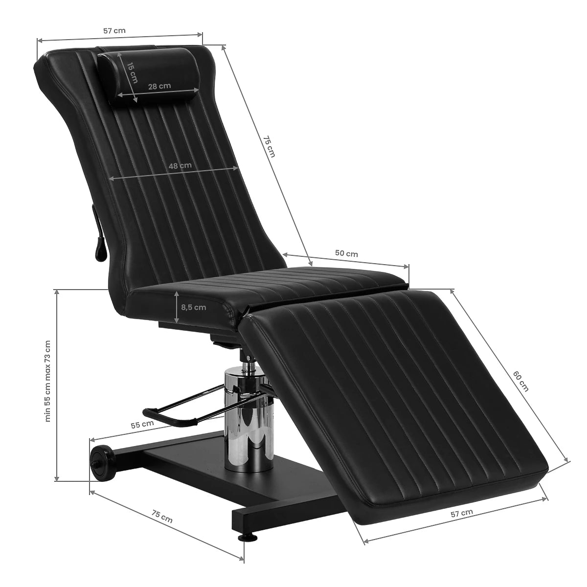 Tattoo chair Pro Ink 612, black