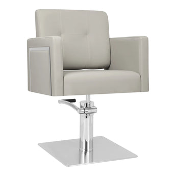 Hairdressing chair Gabbiano Bergamo grey