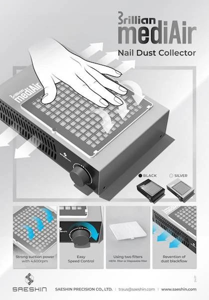 Saeshin Mediair Nail Dust Collector (Silver)