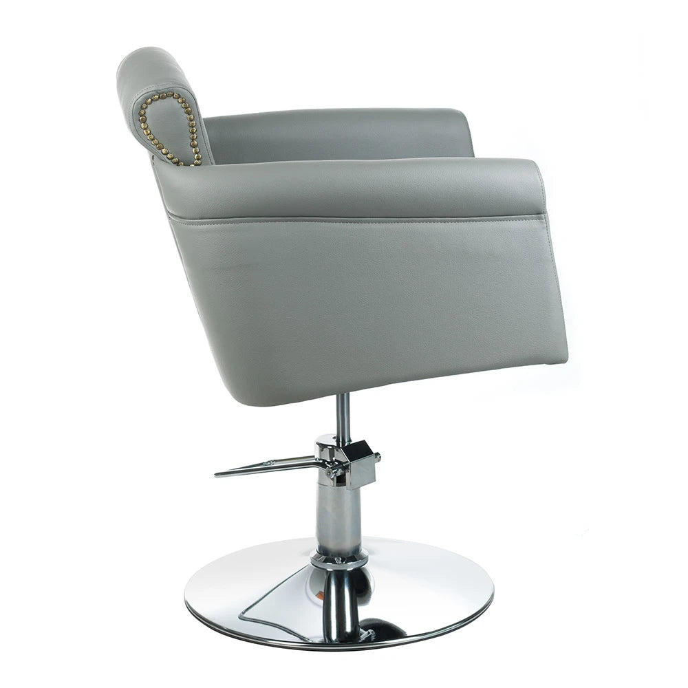 Friseurstuhl ALBERTO BH-8038, hellgrau