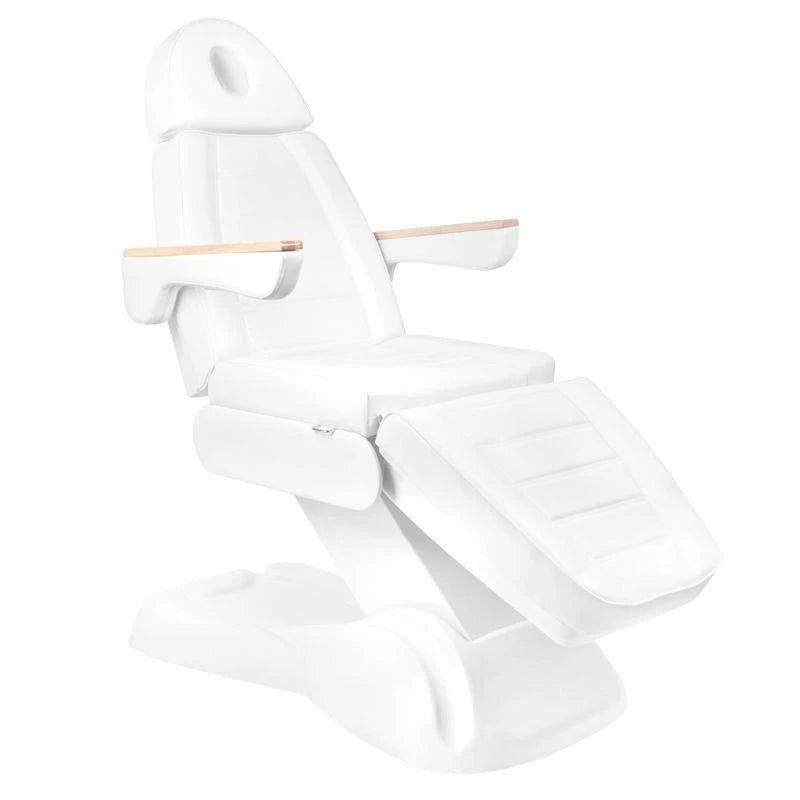 Electric cosmetic chair lux 273b + stool 304 white