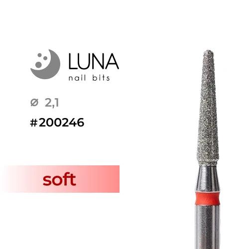 Luna Bits Teemant otsik ümar koonus 2,1-10, punane, peene teravilina