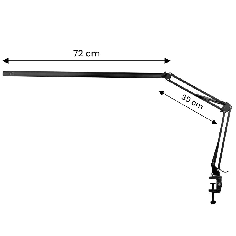Procedūras lampa LED All4Light Lashes Line 2, melna, ar rokturi
