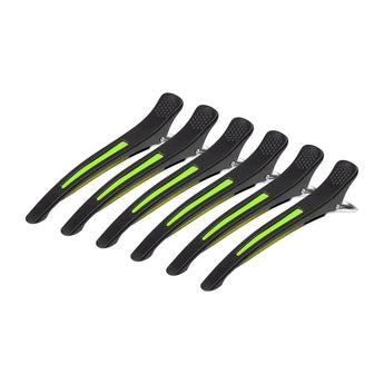 Juukseklambrid E-13, 6 tk, 11,5 cm, neoonvärvi segu
