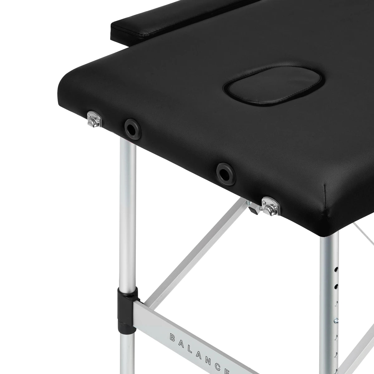 BALANCE aluminium pliant table de massage 2 segment noir