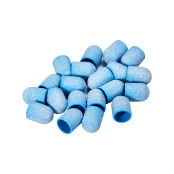 Abrasive tips Exo blue med 10mm /150 20pcs Med Cap