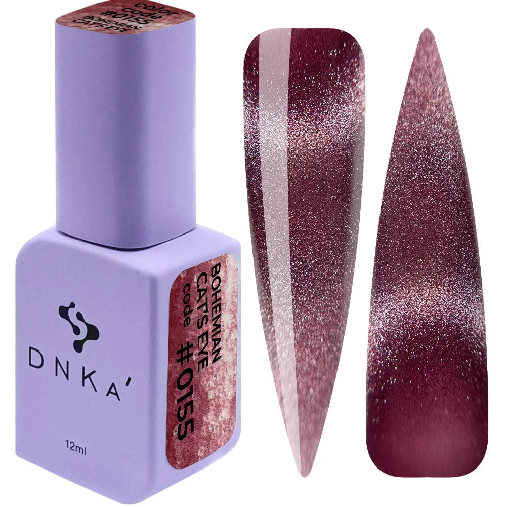 COLOR GEL POLISH CAT`S EYE "DNKa", 12 ml #0022 BOHEMIAN