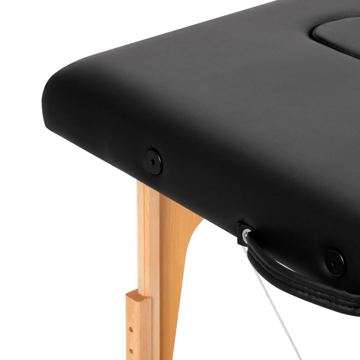 WOODEN FOLDING MASSAGE TABLE COMFORT ACTIVFIZJO LUX 3-SECTIONS 190X70 BLACK