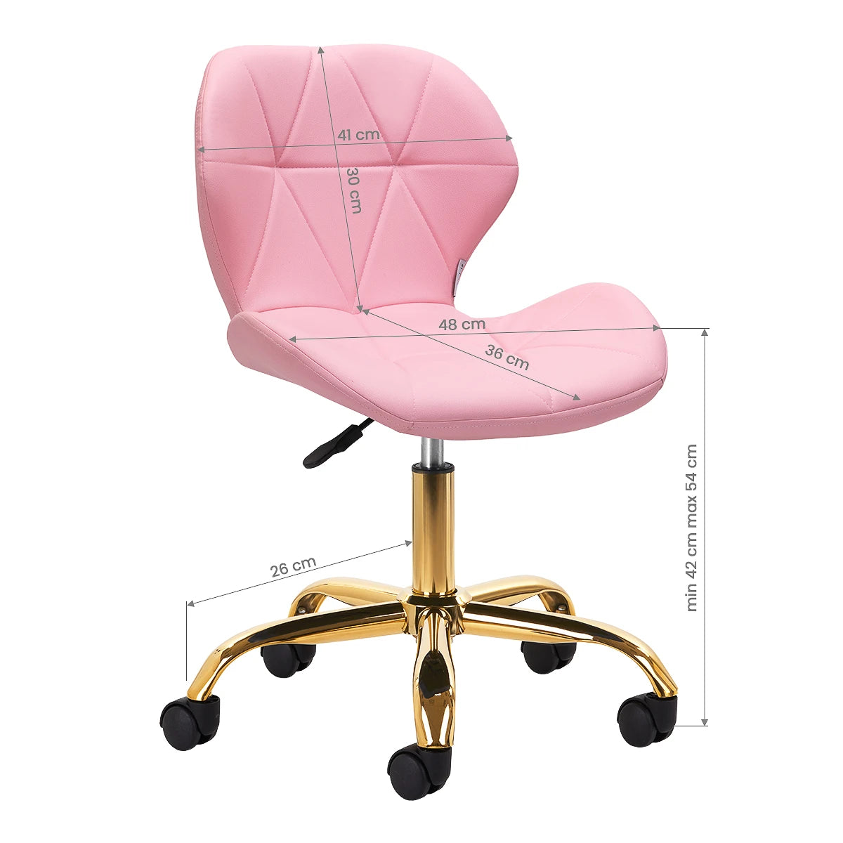 Meitro kėdė QS-06G, rožinė