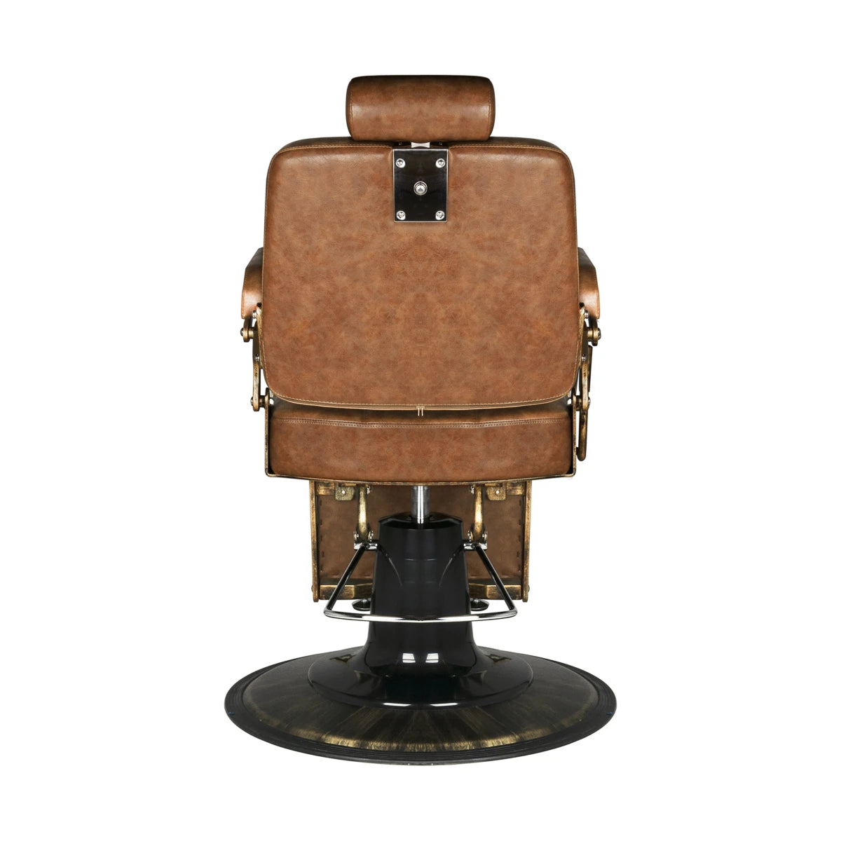 Парикмахерское-барбер кресло Gabbiano Boss Old Leather, светло-коричневое