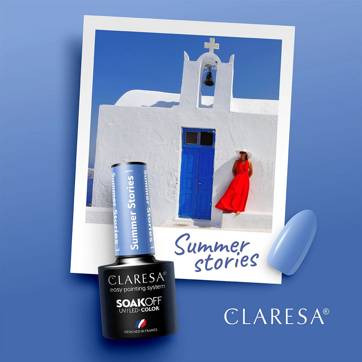 Claresa Gēla nagu laka SUMMER STORIES 1, 5g