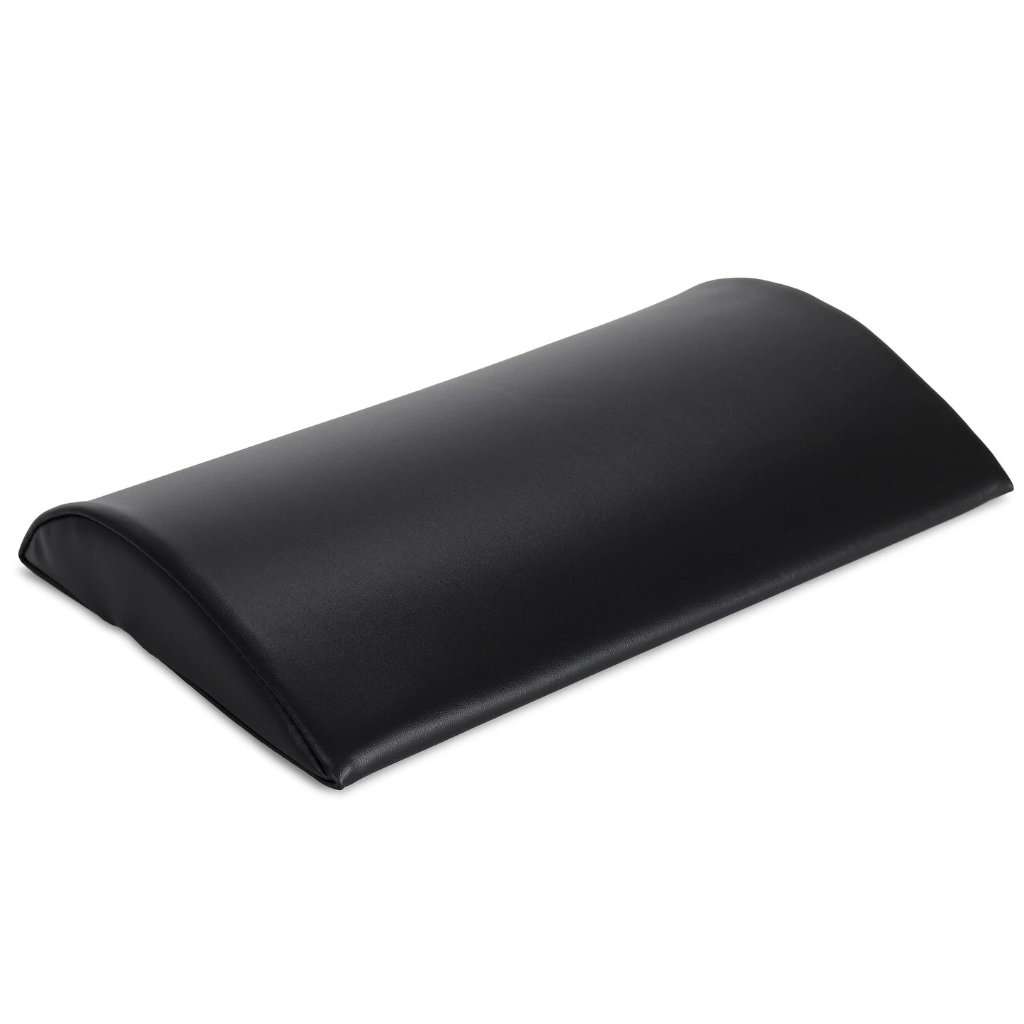 Semi Round Bolster Lumbar Massagerolle 40x25x5 cm K015, Schwarz
