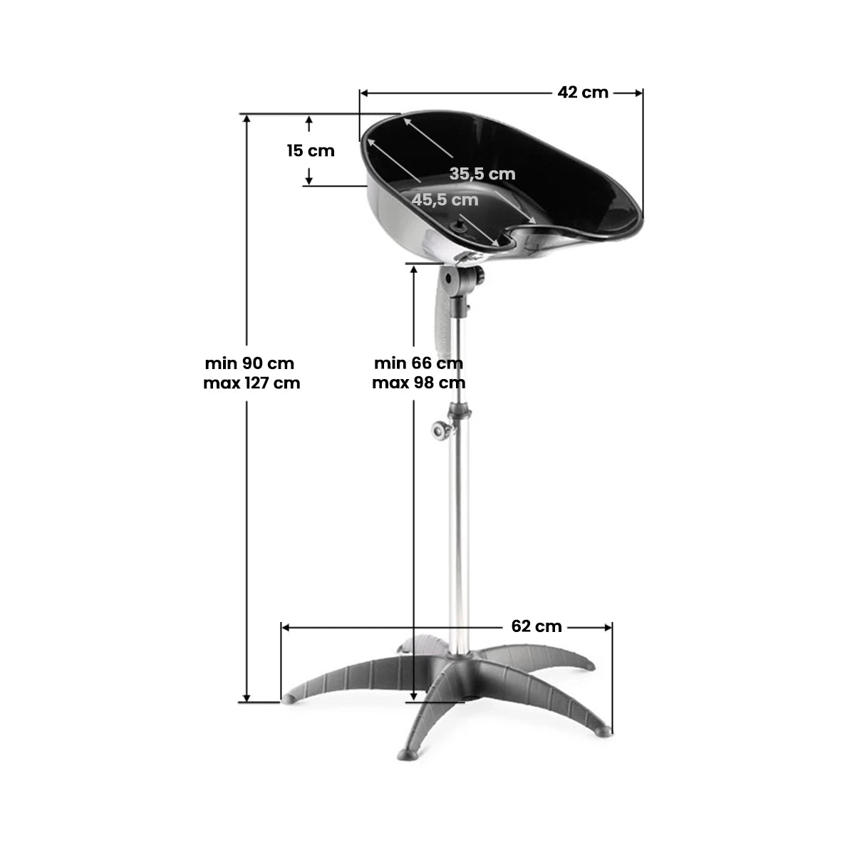 Hairdressing portable backwash Gabbiano ft35
