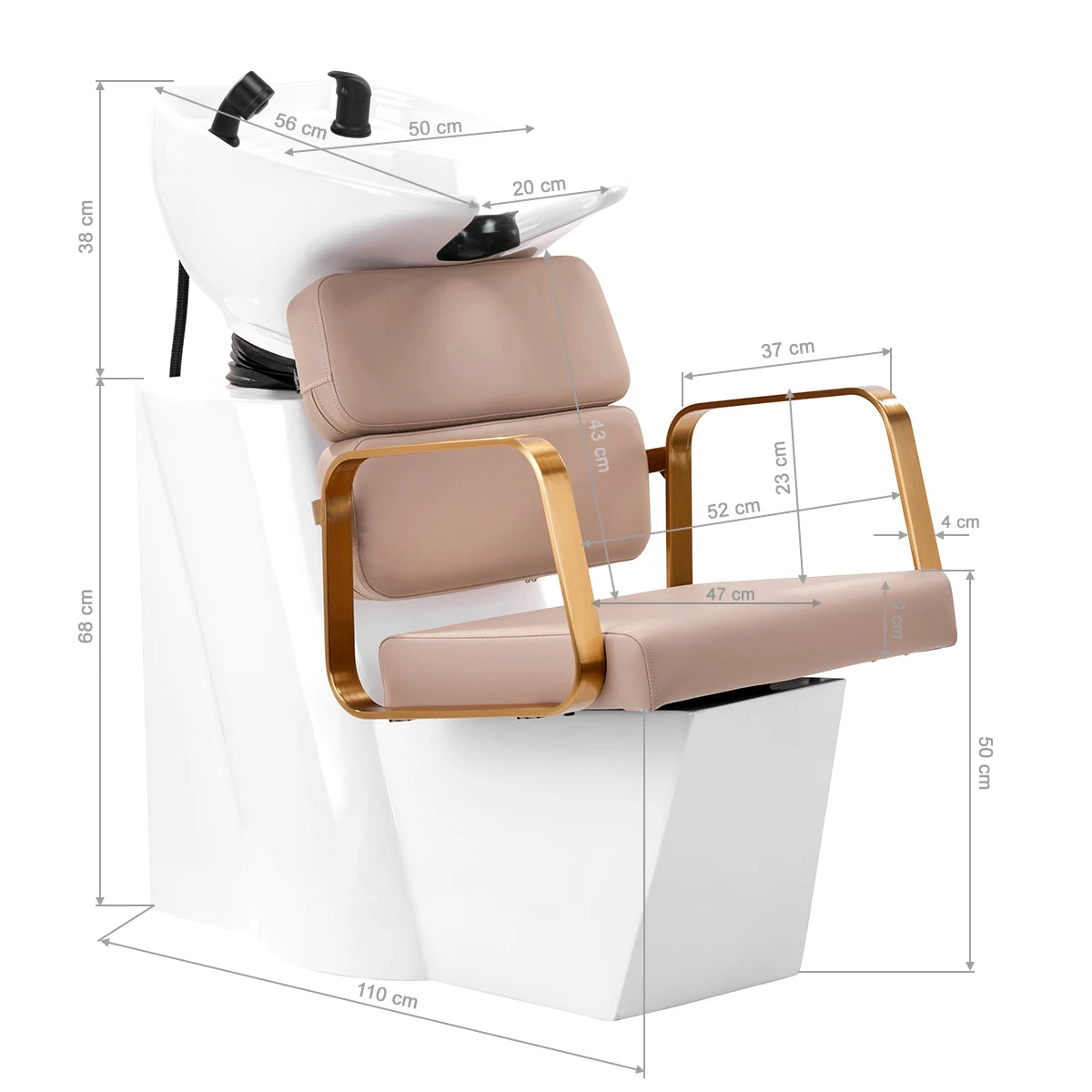 Hairdressing backwash Gabbiano Porto golden-beige