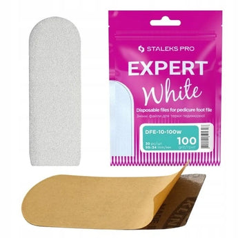 DFE-10-100W EXPERT Foot replaceable files 30pcs,  White