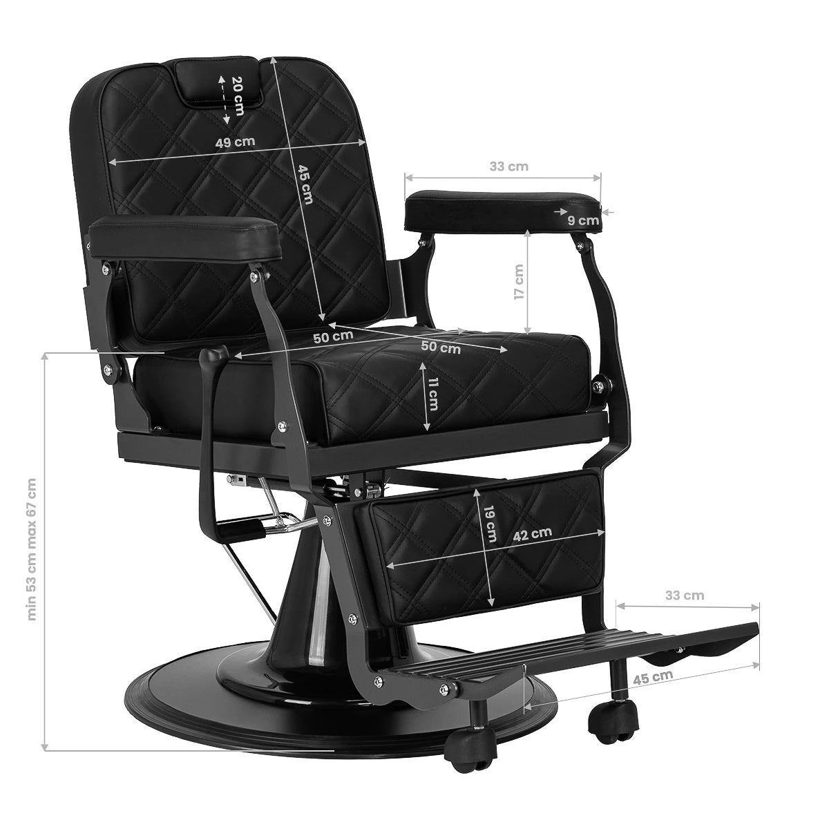 fauteuil Barbier Carlos noir