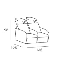 Hairdressing backwash MALI SOFA II