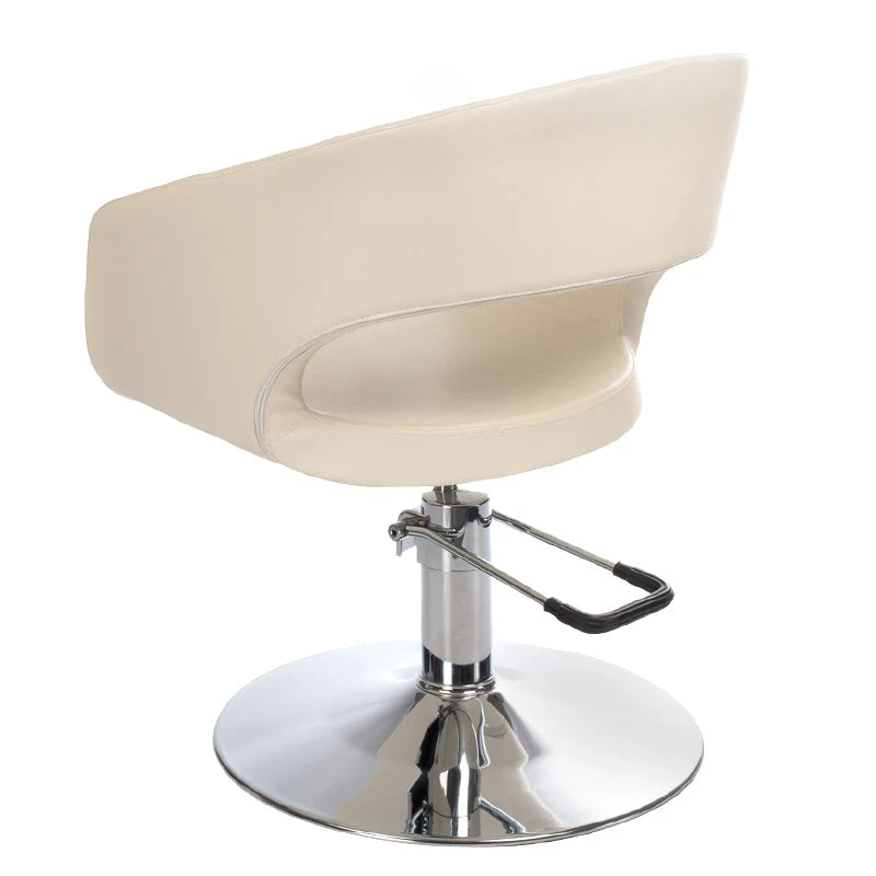 Frisørstol Paolo BH-8821, flødefarvet