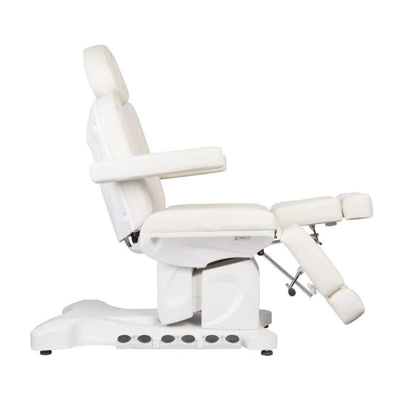 Pedikīra krēsls AZZURRO 708BS PEDI EXCLUSIVE, balts, 3 motori, ar apsildi