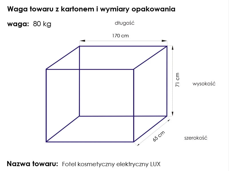 Elektriline Kosmeetiku kliendivoodi LUX, 3 mootoriga, valge