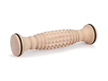 Wooden massage roller