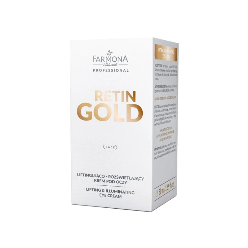 Farmona Retin Gold pakilimo ir švytėjimo akių kremas, 50 ml