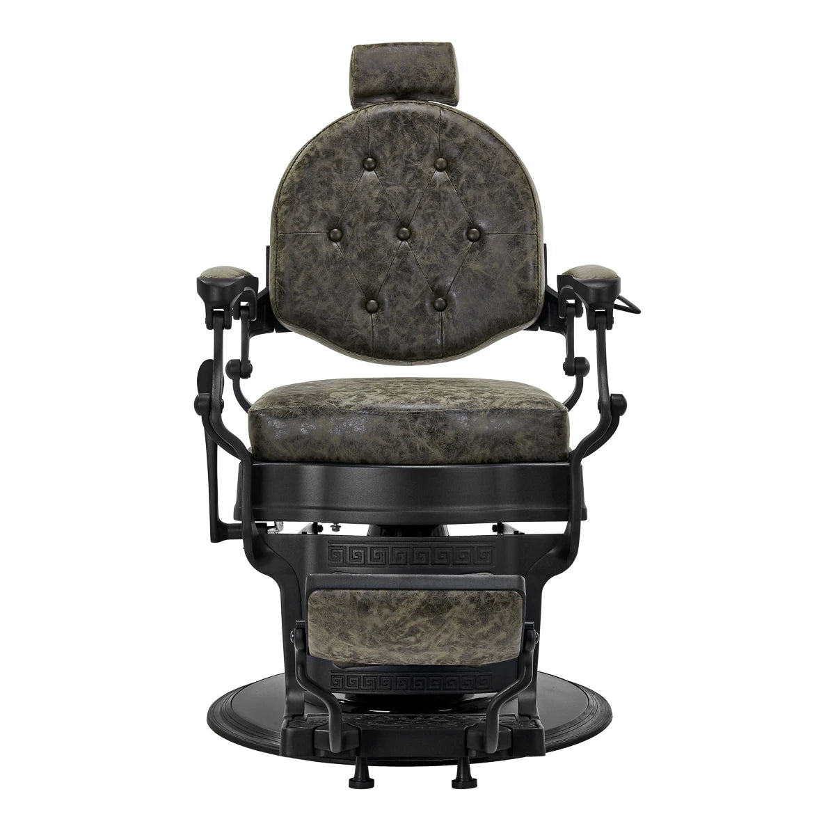 Hairdressing chair Gabbiano President Old Leather green