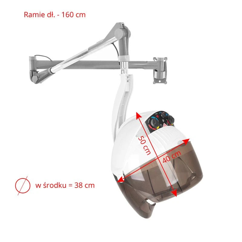 Gabbiano Centurion DVI-303W hanging dryer, three speed ionic, white