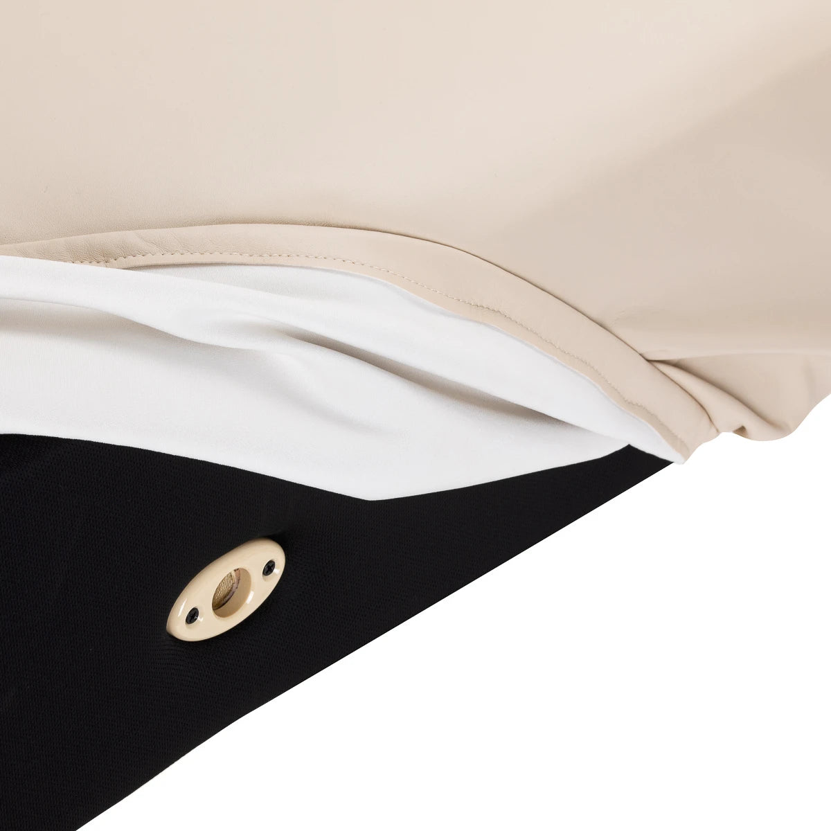 Sillon SPA behandelstoel Siesta, crème met lichtbruine voet